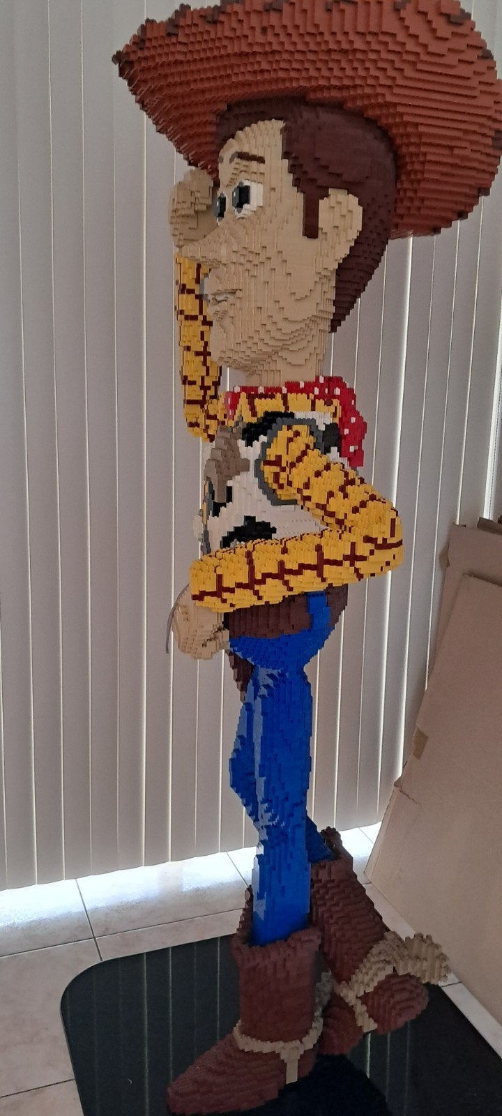 LEGO Levensgrote Woody uit toystory., Ophalen, Lego, Overige typen, Zo goed als nieuw