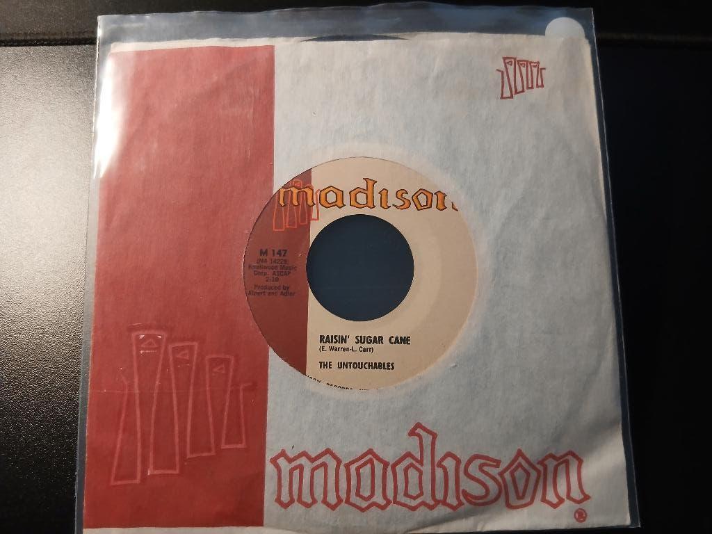 The Untouchables ‎– Raisin' Sugar Cane ' 7 Popcorn, 7 inch, Single, Zo goed als nieuw, 1960 - 1969