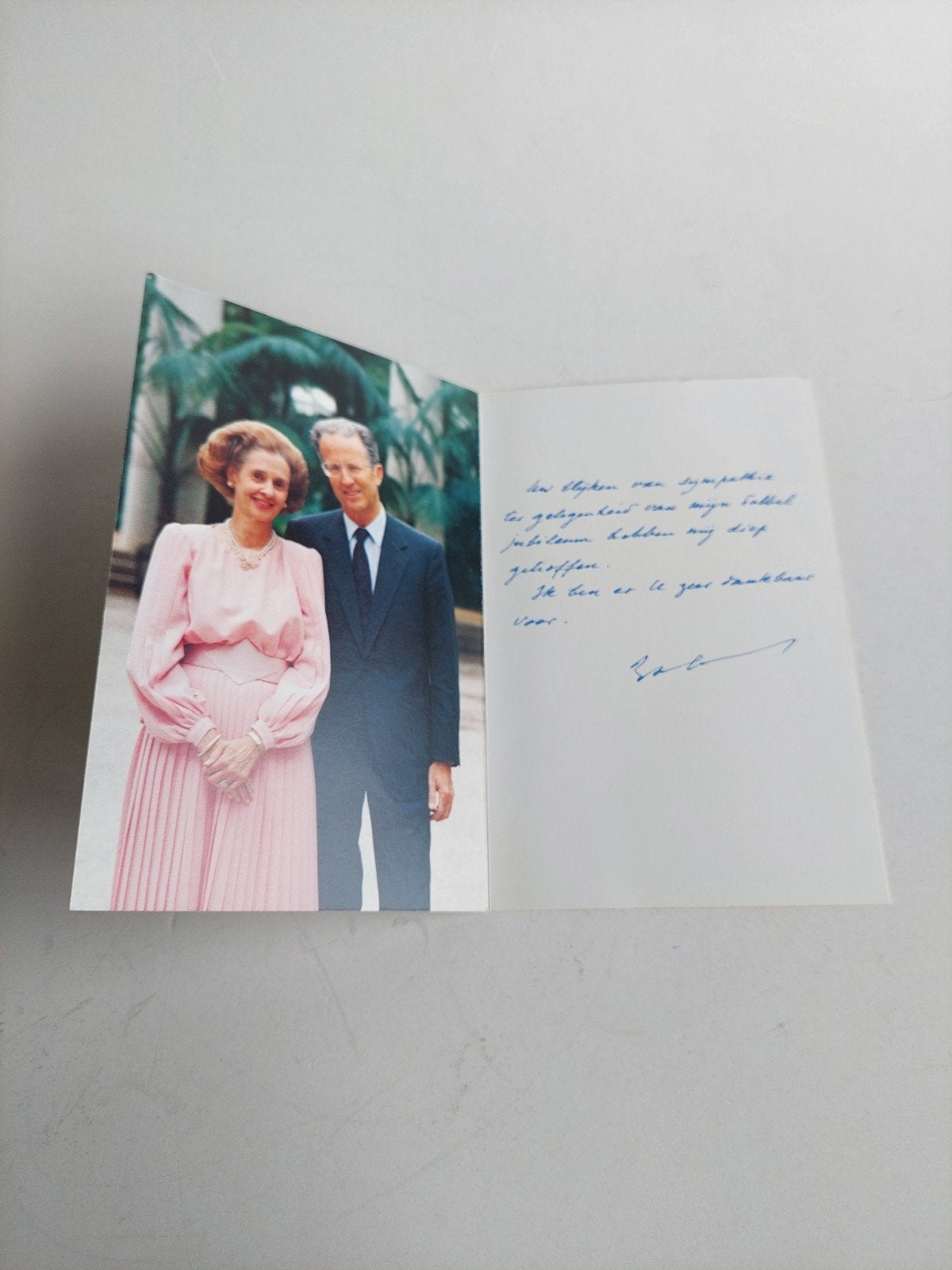 Verschillende bedank kaarten Koning Boudewijn en Fabiola, Verzamelen, Koningshuis en Royalty, Ophalen