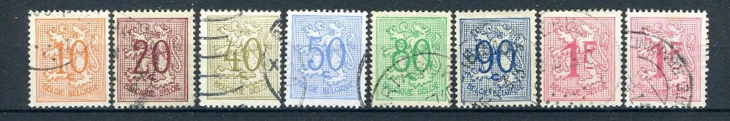(B) Lot de timbres Numéro sur le lion héraldique (1951) -13, Envoi, Affranchi