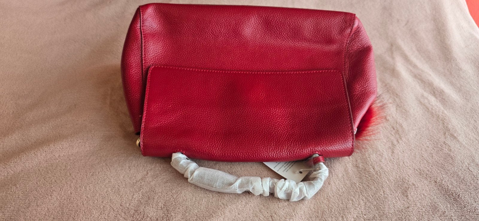 Nieuw leren crossbodytasje met prijskaartje – bordeaux rood, Enlèvement ou Envoi, Rouge