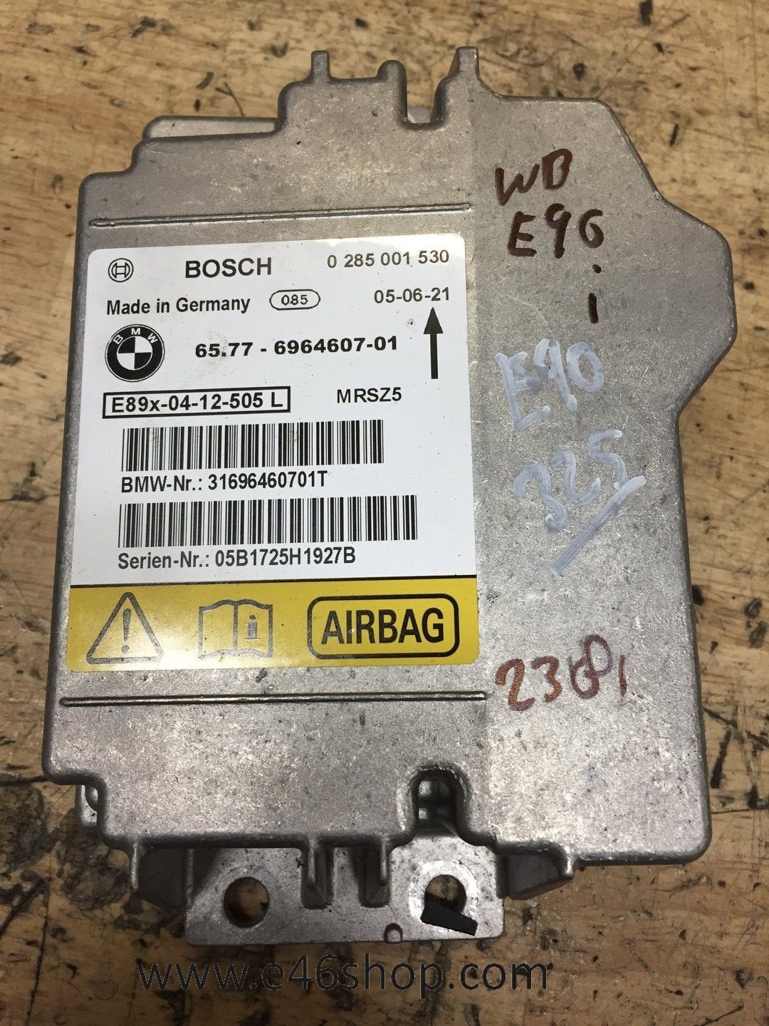 AIRBAG MODULE BMW E90 OE 6964607, Gebruikt, -, -, Ophalen of Verzenden