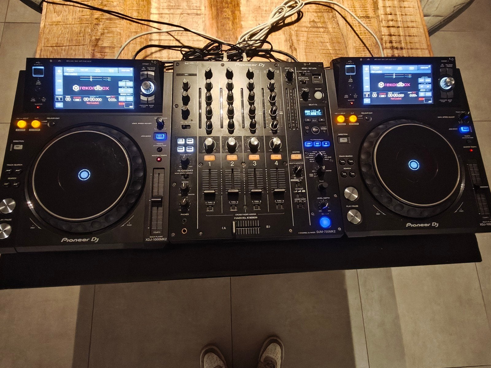 2x Xdj1000 MK2 + DJM-750 MK2, Musique & Instruments, Enlèvement, Utilisé, DJ-Set, Pioneer