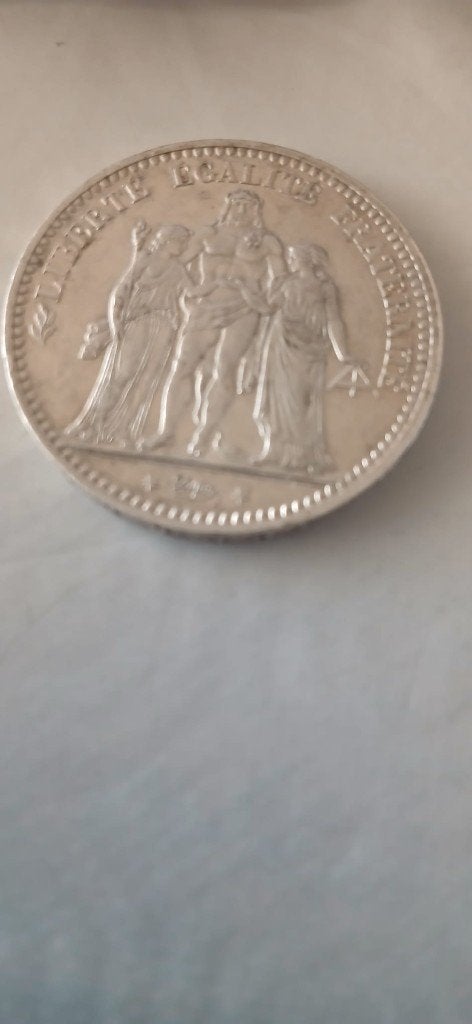 5 francs français Hercule 1875, Enlèvement ou Envoi, France, Monnaie en vrac, Argent