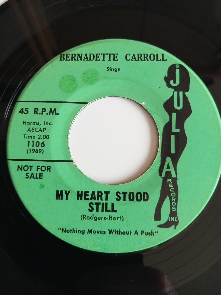 BERNADETTE CARROLL. MY HEART STOOD STILL. OLDIES 60s US 45T
