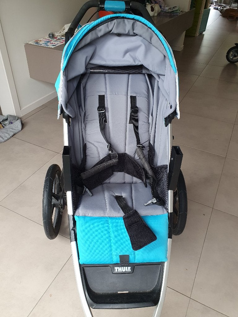 Thule Urban Glide 2 kinderwagen met reiswieg, Gebruikt, Luchtbanden, Ophalen, Kinderwagen