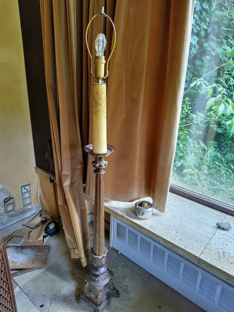 Hollywood Regency / Maison Jansen stijl vloerlamp vintage, Huis en Inrichting, Lampen | Vloerlampen, Ophalen