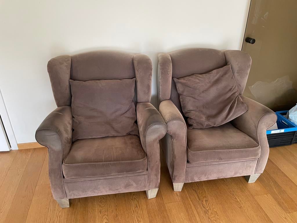 2x comfortabele eenzit, Huis en Inrichting, Ophalen, Gebruikt, Eenpersoons, 75 tot 100 cm