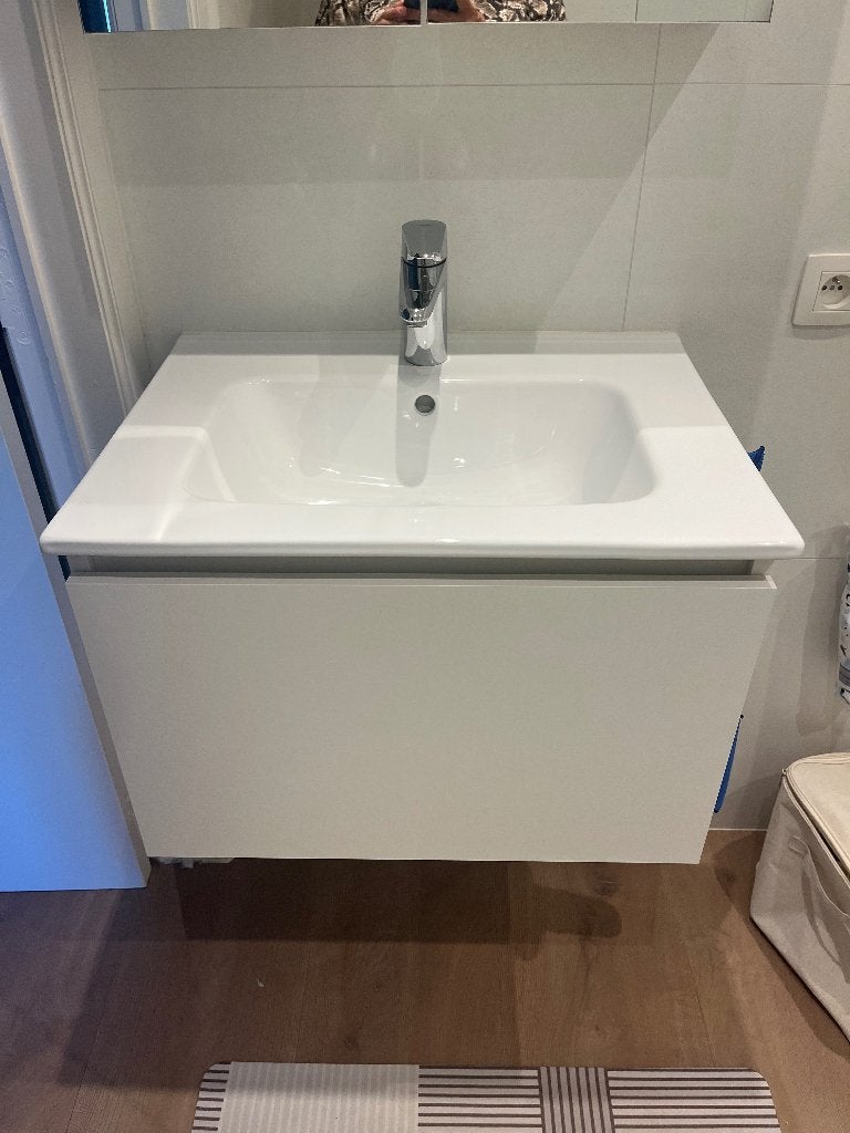 Badkamer meubel, Huis en Inrichting, Badkamer | Badkamermeubels, Zo goed als nieuw, Minder dan 100 cm, Wasbak of Wastafel, 50 tot 75 cm