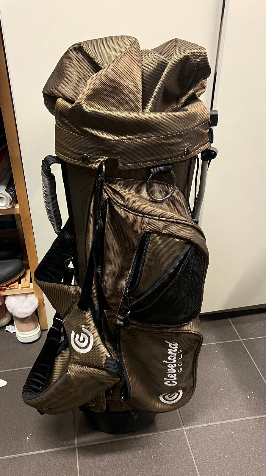 Golftas met statief in perfecte staat, Ophalen, Zo goed als nieuw, Tas