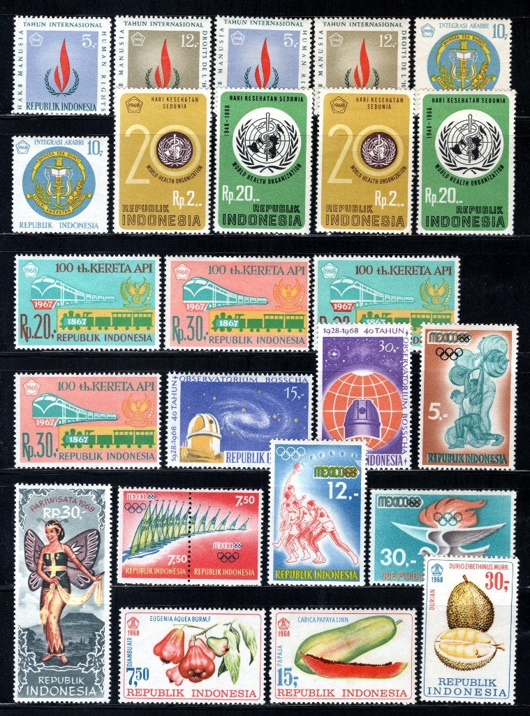 INDONESIE Jaar 1968 MH, Postzegels en Munten, Verzenden, Postfris, Zuid-Azië