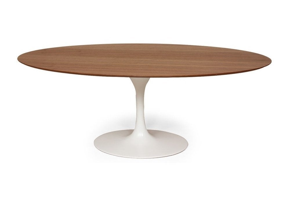 Tulip tafel met fineer houten blad 170x110cm, Neuf, Scandinave, Autres types, 110 cm
