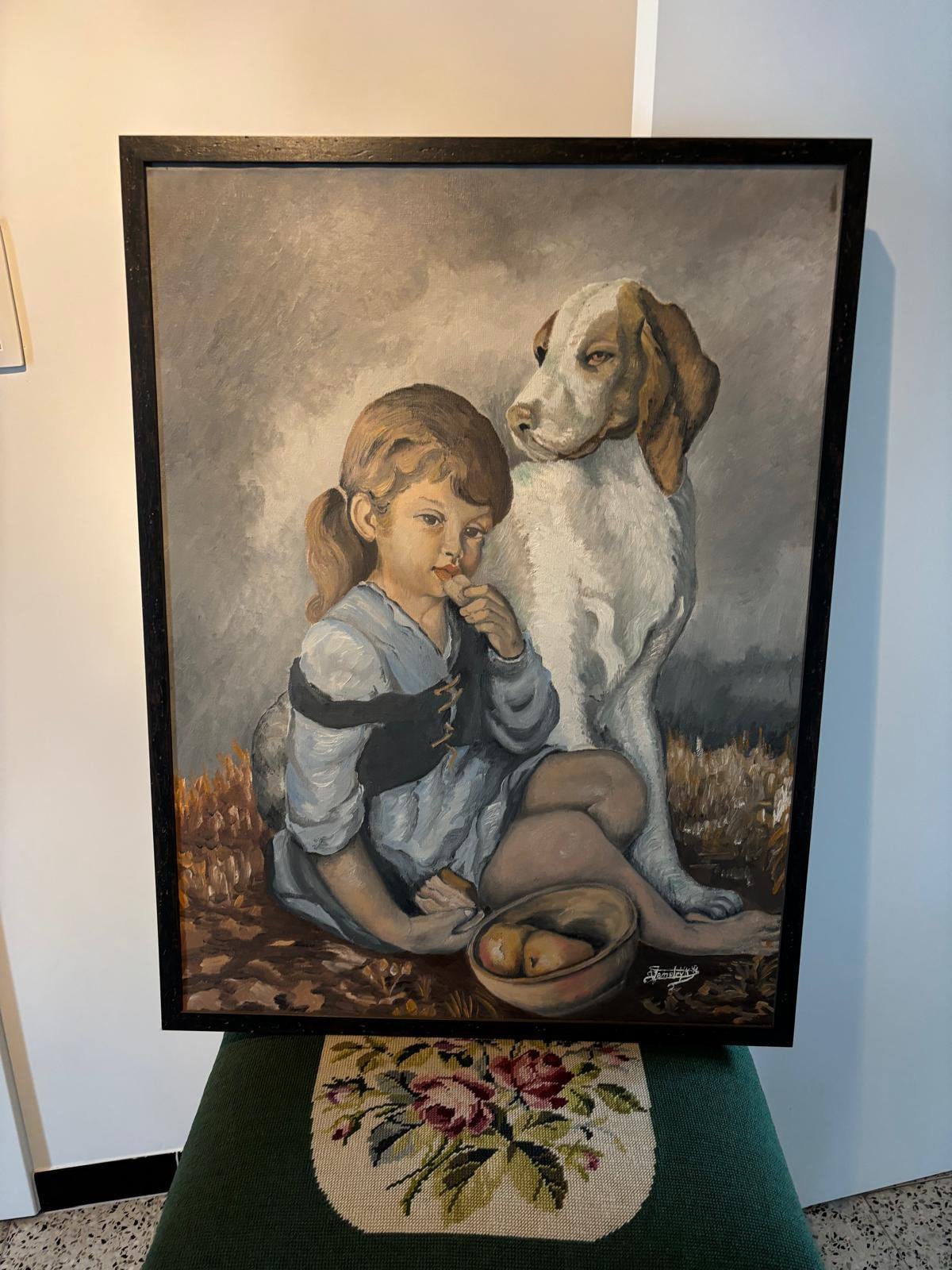 Schilderij groot, Ophalen