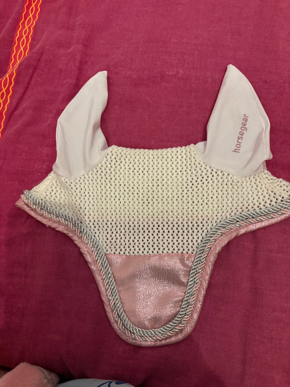 Horsegear oornetje Full – rosé/zilver – luxe, Dieren en Toebehoren, Oornetje, Wit, Nieuw, Ophalen of Verzenden