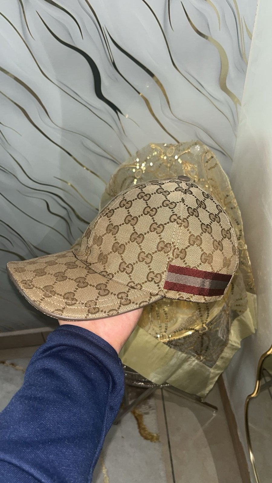 Casquette gucci, Kleding | Heren, Hoeden en Petten, Ophalen of Verzenden, Zo goed als nieuw, Pet