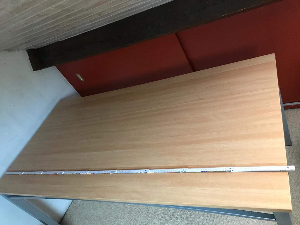 Kantoortafel/ Vergadertafel, Huis en Inrichting, Ophalen, Zo goed als nieuw, Zilver