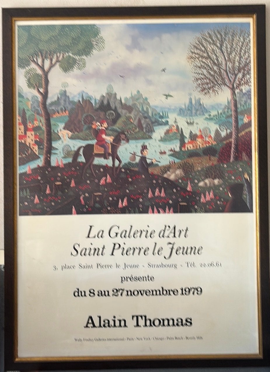 Cadre photo neuf Le Paysage au Cavalier Alain Thomas peintre, TV, Hi-fi & Vidéo, Enlèvement, Comme neuf