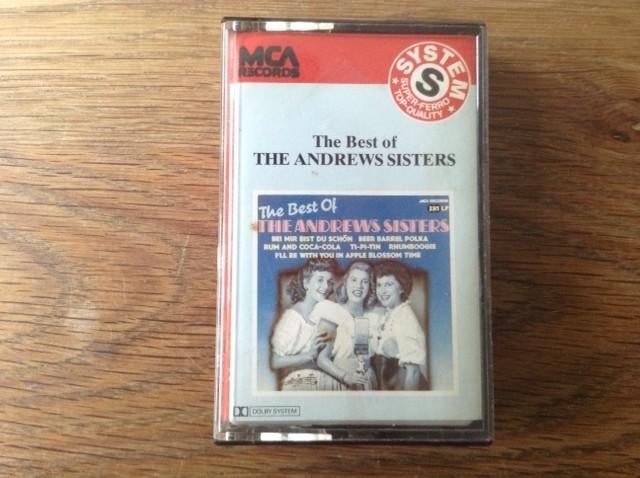 muziekcassette the andrew sisters, CD & DVD, Cassettes audio, Enlèvement ou Envoi, Jazz et Blues, 1 cassette audio, Originale