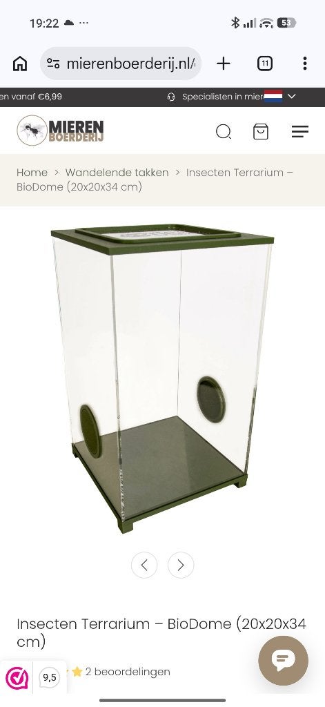 Terrarium insecten, Dieren en Toebehoren, Ophalen, Gebruikt, Terrarium of Paludarium