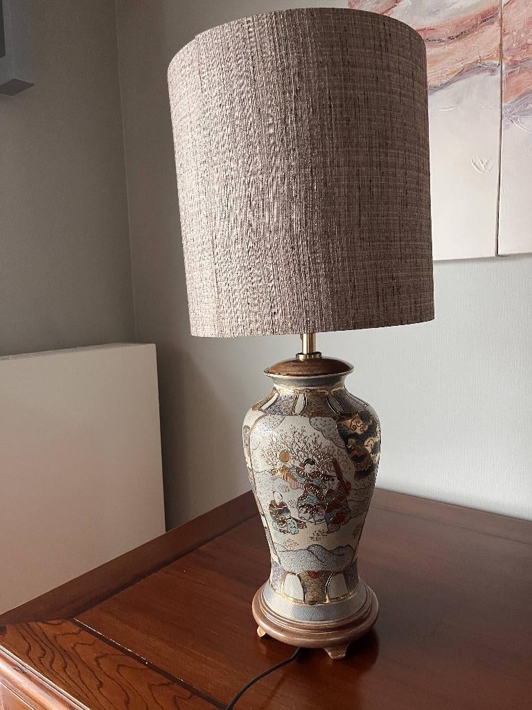lampe de table chinoise, Chinoiserie, Comme neuf, Enlèvement, Tissus