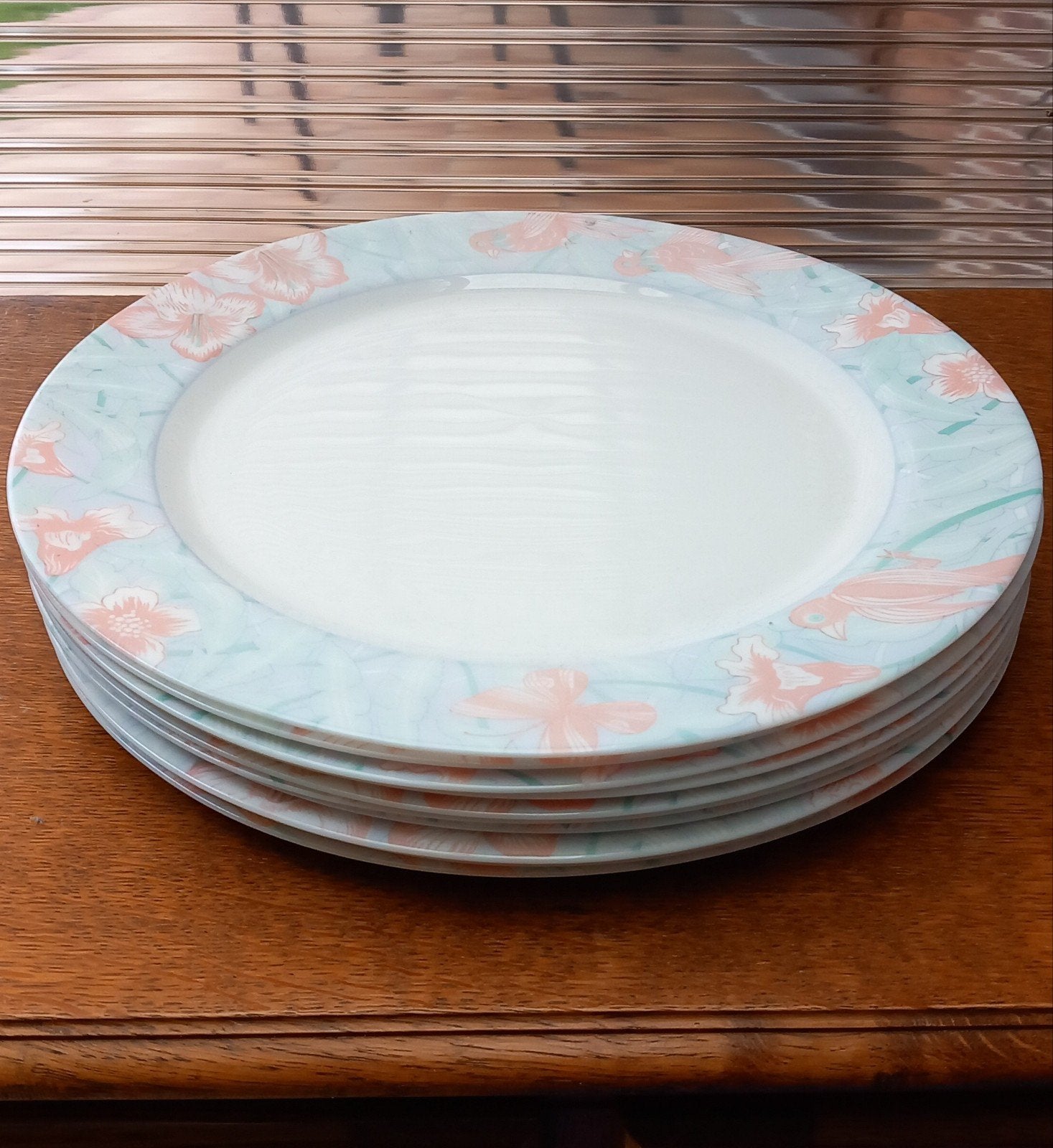 10 grandes assiettes plates Arcopal Paradis, Maison & Meubles, Cuisine | Vaisselle