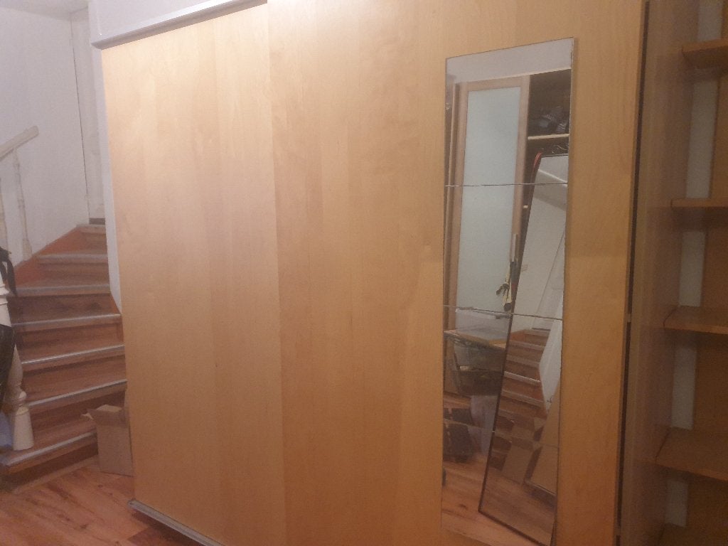 Garde-robe, 150 à 200 cm, Utilisé, Avec porte(s), 50 à 75 cm