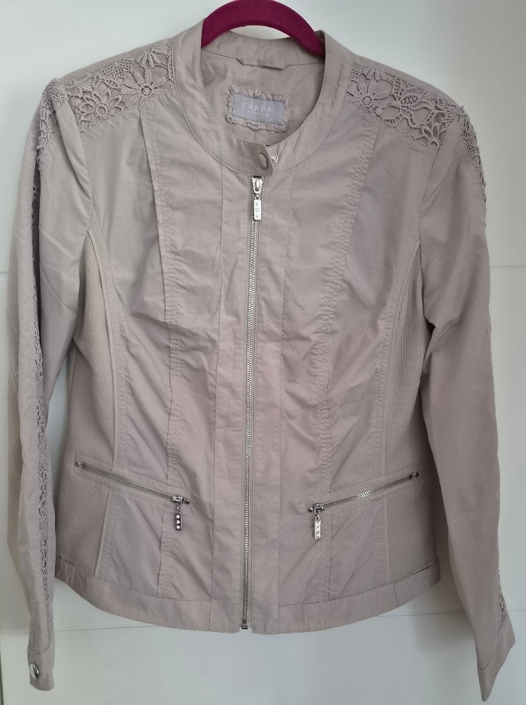 CANDA Premium T40 jas het tussenseizoen dames beige en kant, Kleding | Dames, Beige, Zo goed als nieuw, "CANDA""de C&A", Ophalen