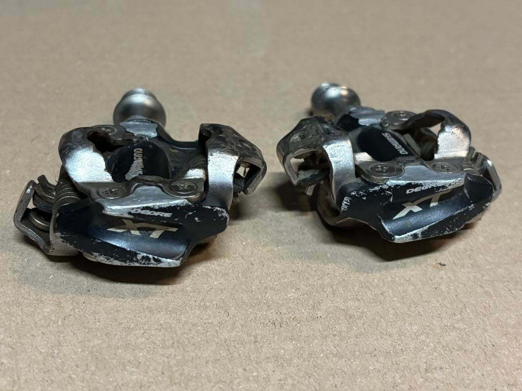 Shimano SPD klikpedalen XT, Ophalen of Verzenden, Gebruikt, Crankstel of Pedalen
