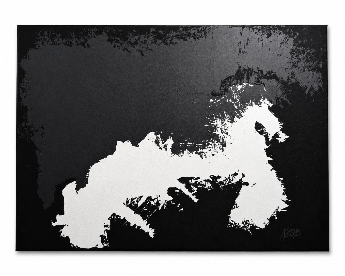 "Corps en fuite" Peinture unique sur toile  .50×70 cm, Antiquités & Art, Art | Lithographies & Sérigraphies, Enlèvement