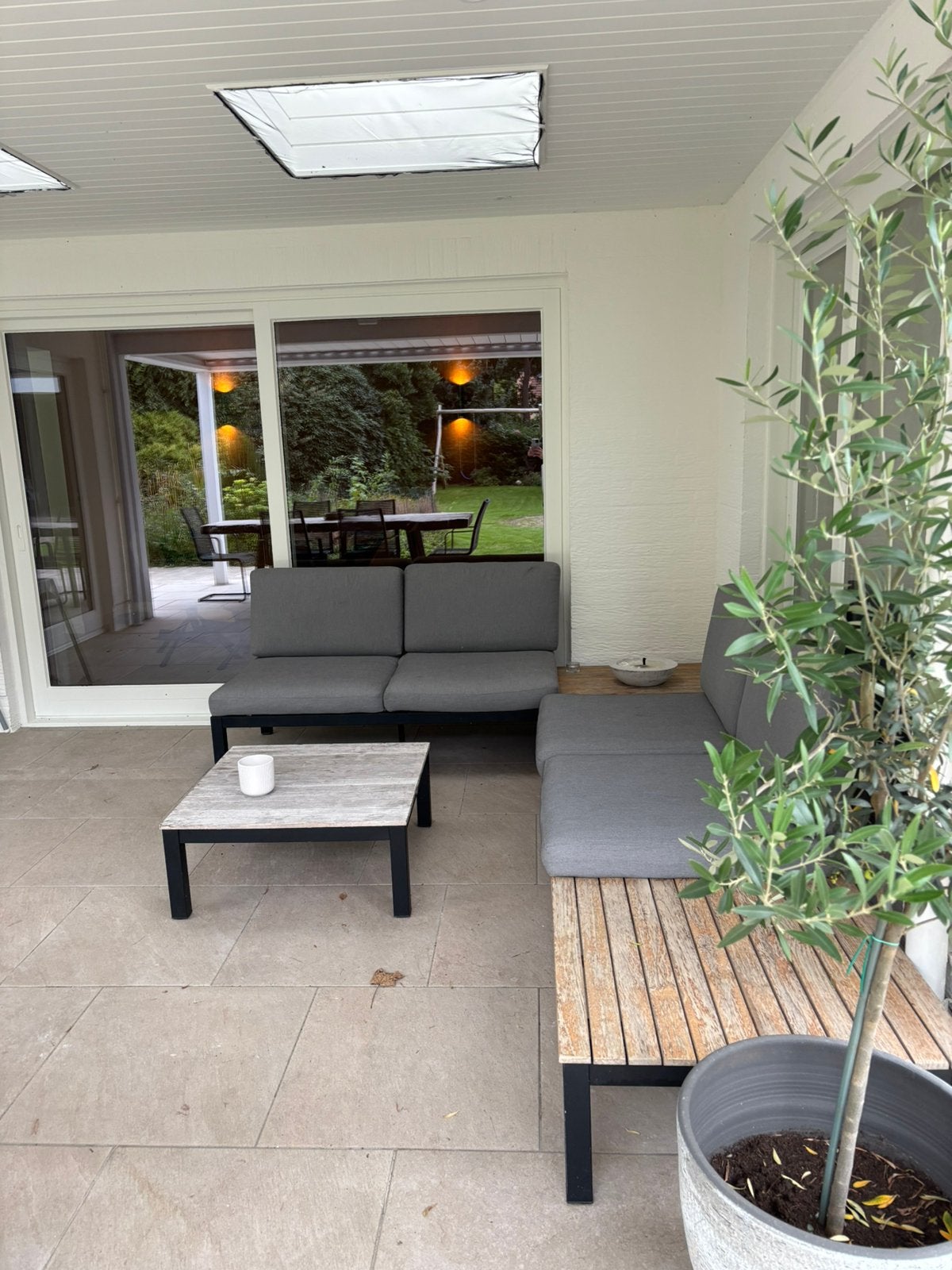 Tuinset/launge, Salons de jardin, Aluminium, Comme neuf, Banque