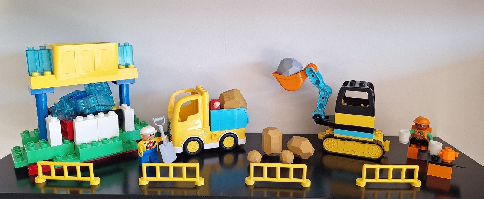 LEGO Duplo Truck en graafmachine met rupsbanden ,blokken..., Ophalen, Duplo
