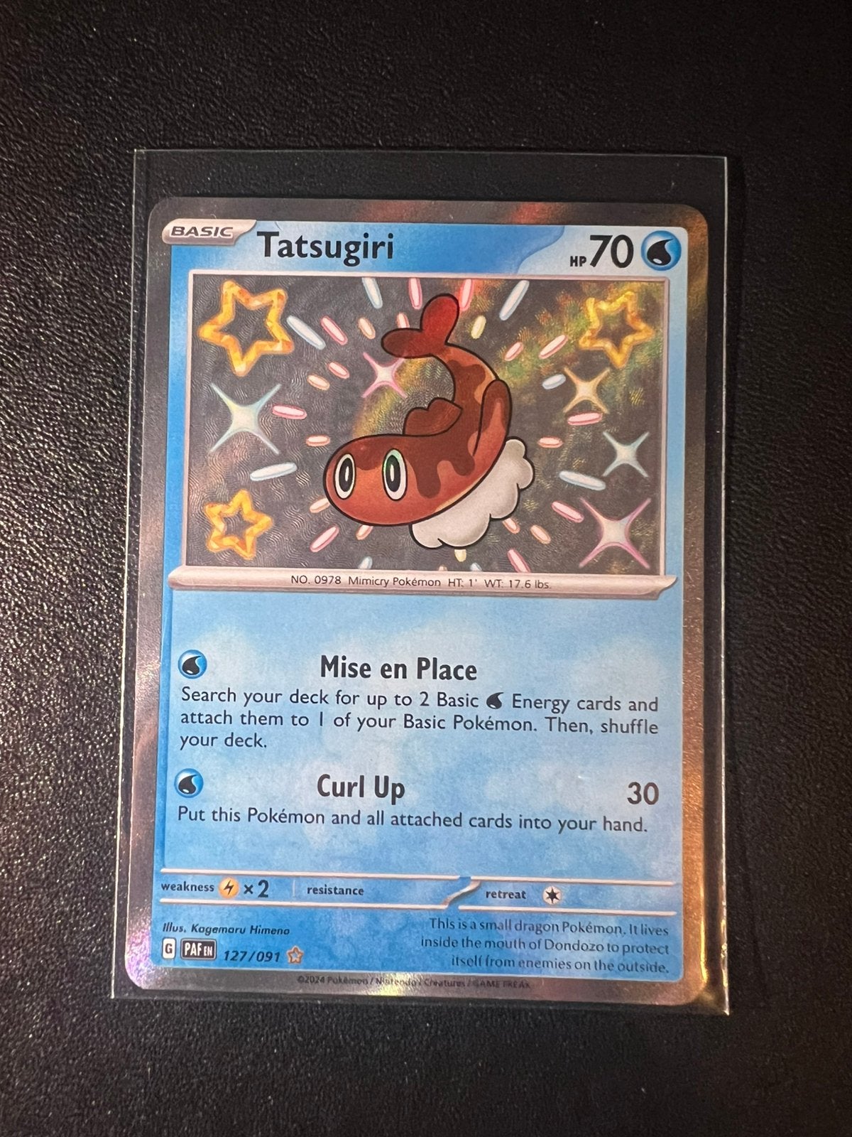 Paldean fates Tatsugiri 127, Ophalen of Verzenden, Zo goed als nieuw