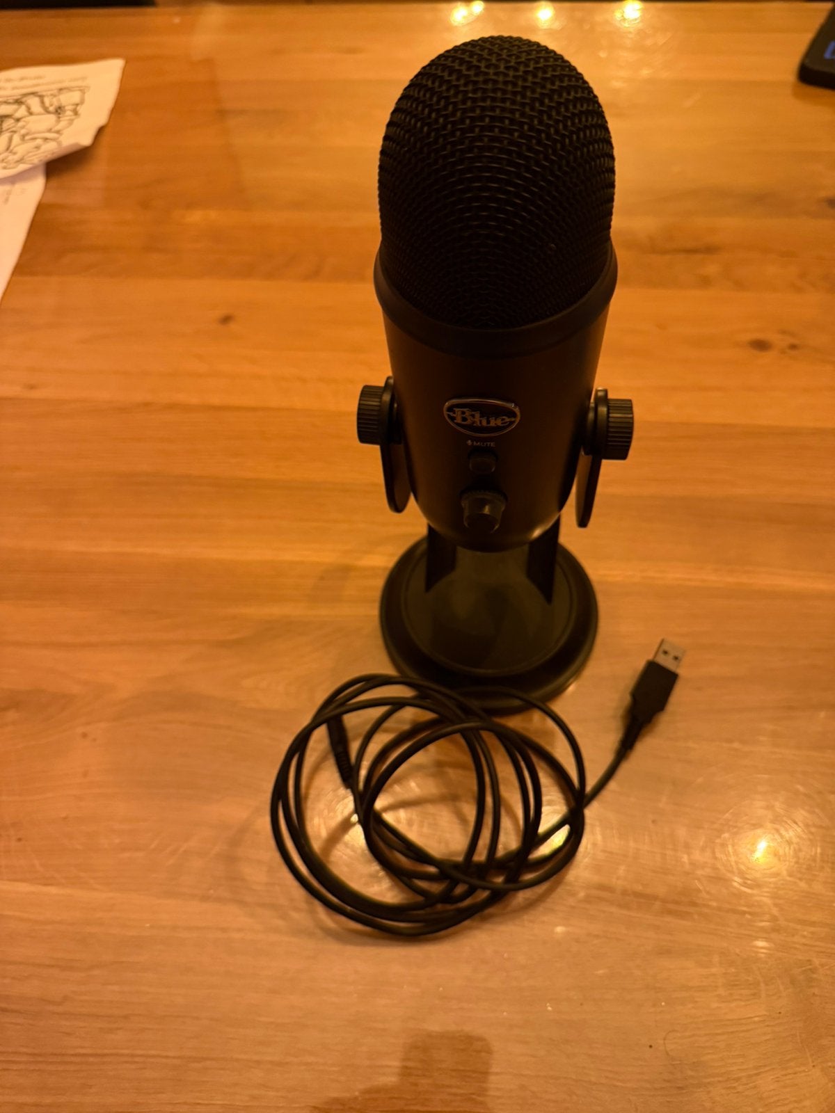 Blue yeti blackout, Musique & Instruments, Microphones, Enlèvement, Comme neuf