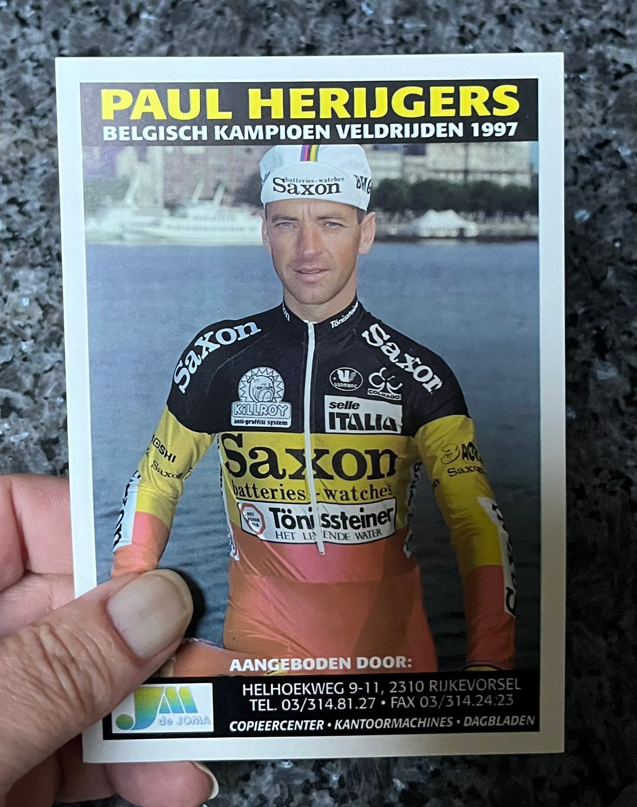 Wielrenner Paul Herijgers kampioen van België, Ophalen, Zo goed als nieuw