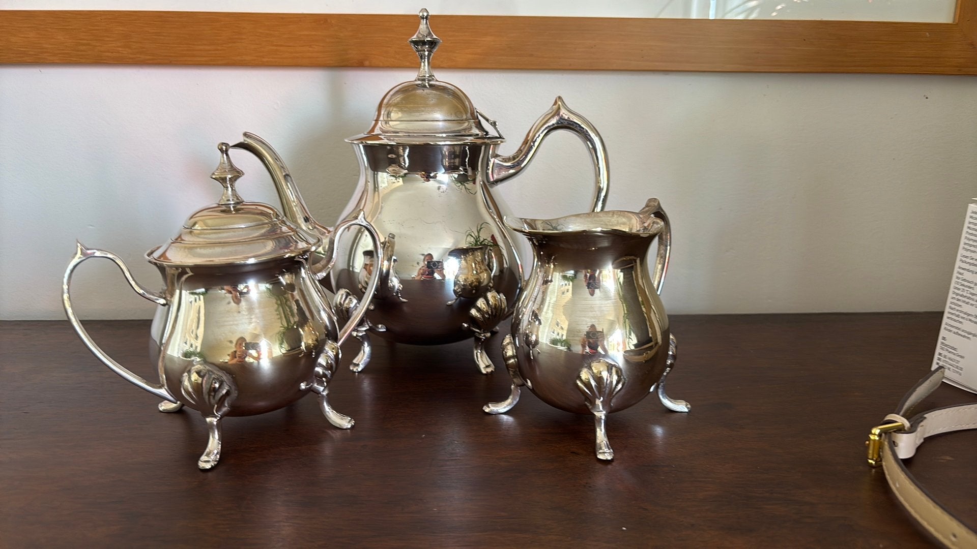 Zeer elegant koffie/theeset verzilverd, Antiek en Kunst, Antiek | Tin, Ophalen