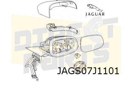 Jaguar I-pace, XE, XF spiegelkap Links (te spuiten) Originee, Neuf, -, -, Jaguar