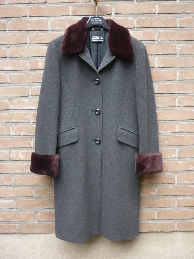 Polyester-Wollen Mantel Gianini Group, Kleding | Dames, Maat 42/44 (L), Nieuw, Ophalen of Verzenden, Gianini Group