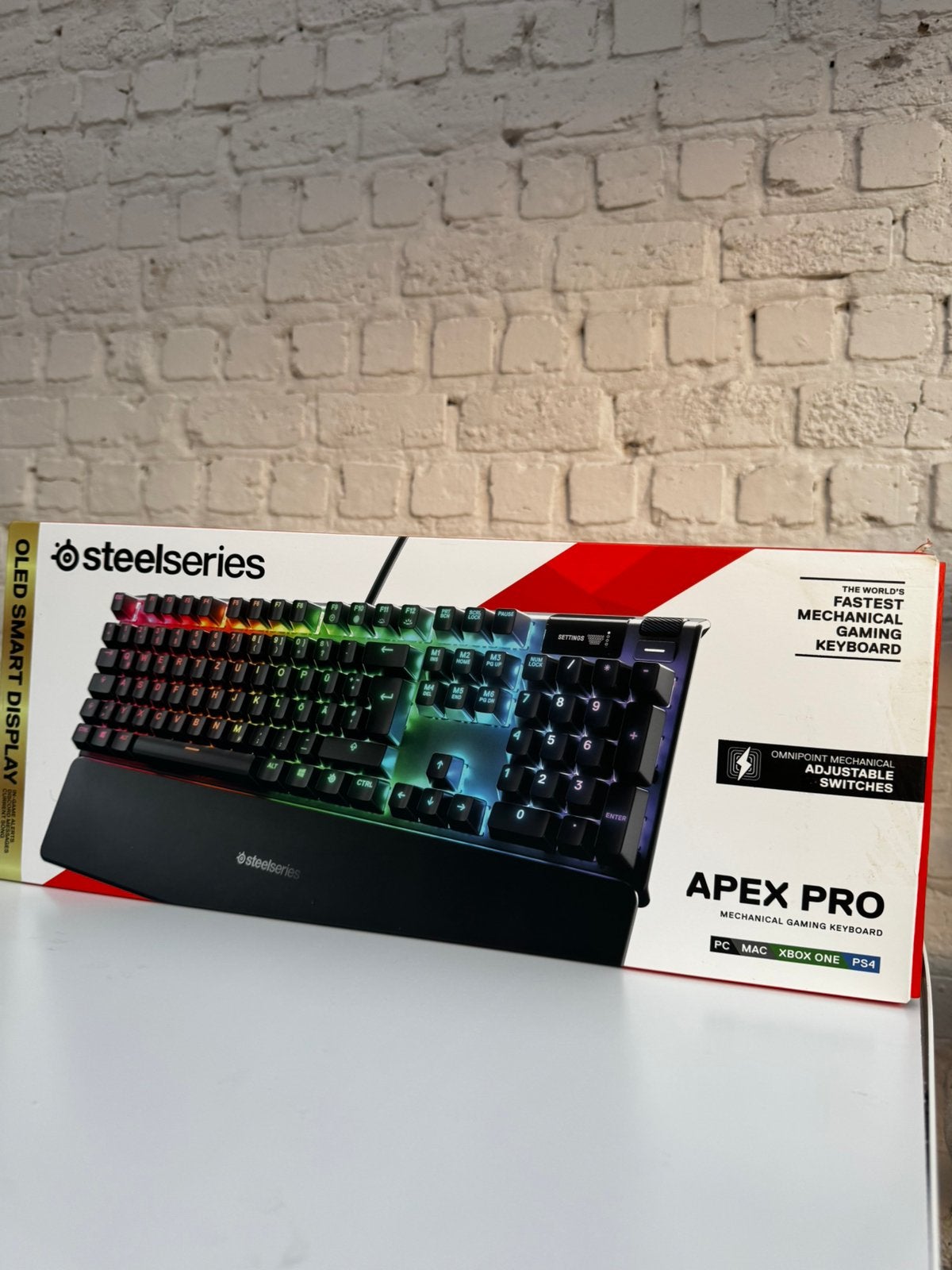 SteelSeries Apex Pro - Clavier RGB gaming mécanique Azerty, Informatique & Logiciels, Claviers, Enlèvement, Azerty, Comme neuf