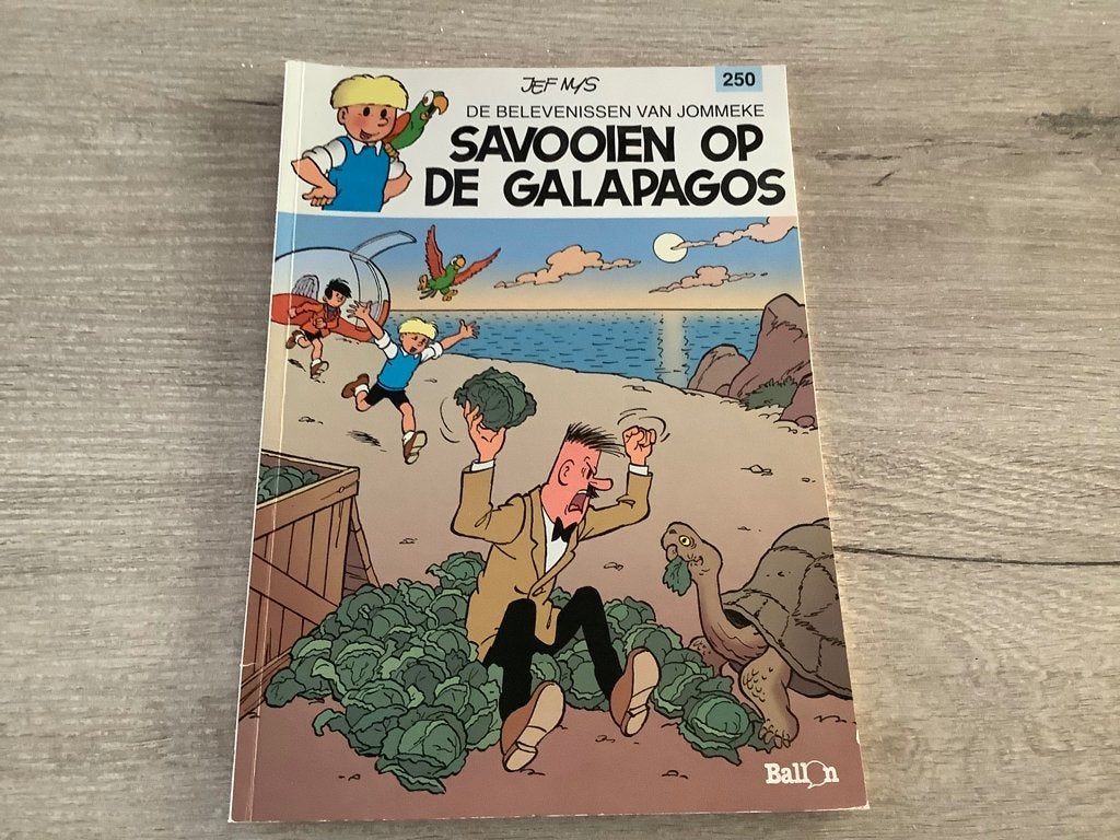 Jommeke: Savooien op de Galapagos strip (2010), Gelezen, Eén stripboek, Jef Nys., Ophalen of Verzenden