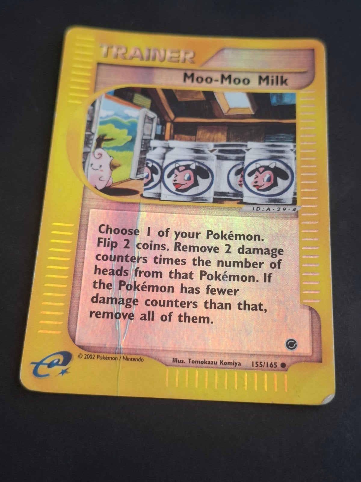 Pokémon Vintage Moo-Moo Milk 155/165 (Set de base d'expéditi, Enlèvement ou Envoi