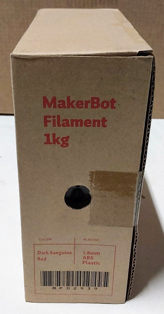 Makerbot ABS Dark Sanguin Red 3D print filament 1 Kg, Ophalen of Verzenden, Nieuw, Filamentrollen