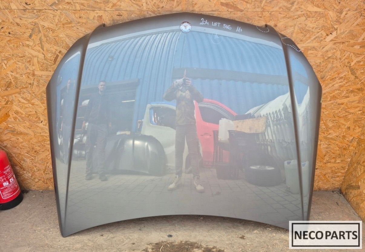MERCEDES  C-KLASSE W204 FACELIFT MOTORKAP  ALLES LEVERBAAR!!, Gebruikt, Ophalen of Verzenden, Achter, -