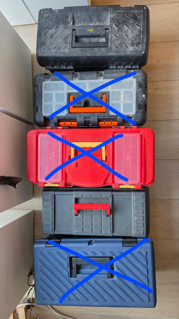 Boîtes à outils/valises à outils, Enlèvement, Utilisé