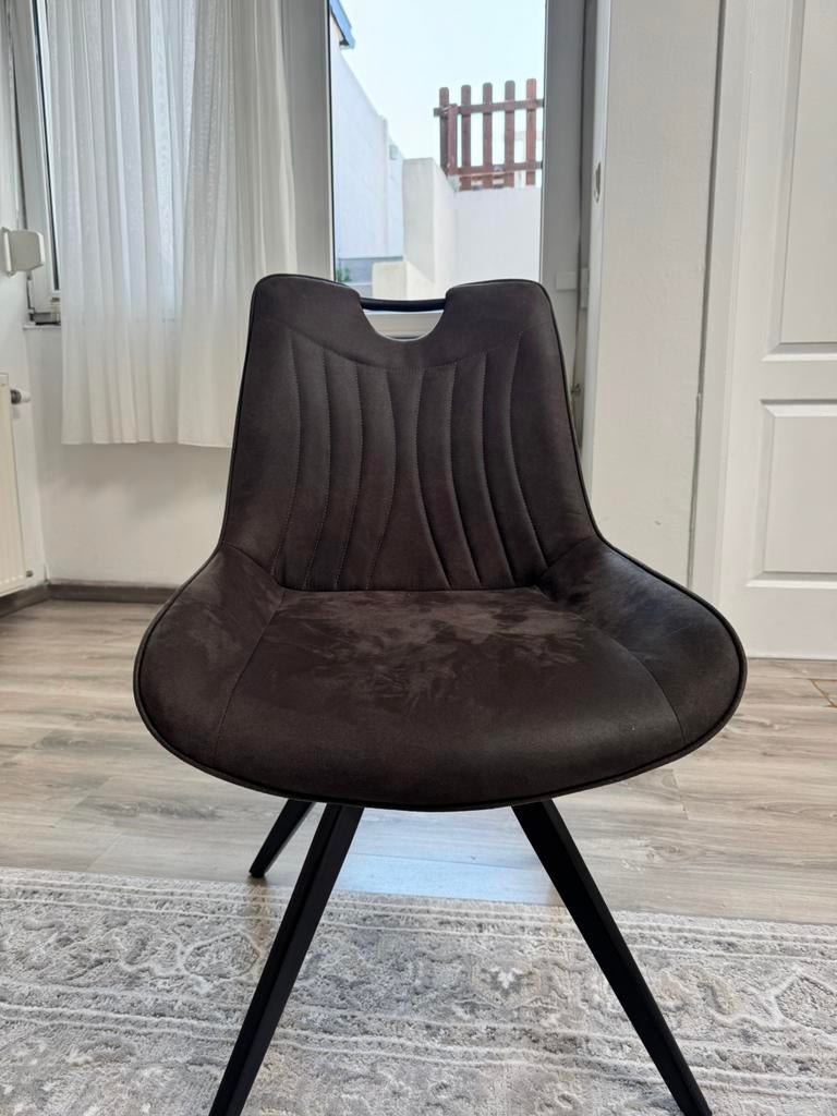 Lot de 6 chaises "Pablo" design industriel, Enlèvement ou Envoi, Gris, Métal