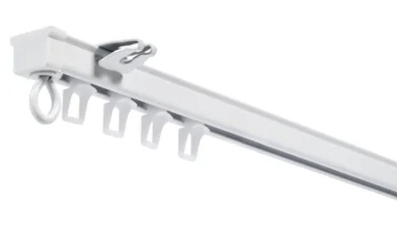 2 jeux complets de tringles à rideaux de 200 cm de long, Métal, Comme neuf, Enlèvement, Rideau