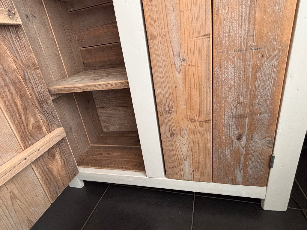 Kast steigerhout, Ophalen, Met deur(en), 50 tot 100 cm, 25 tot 50 cm