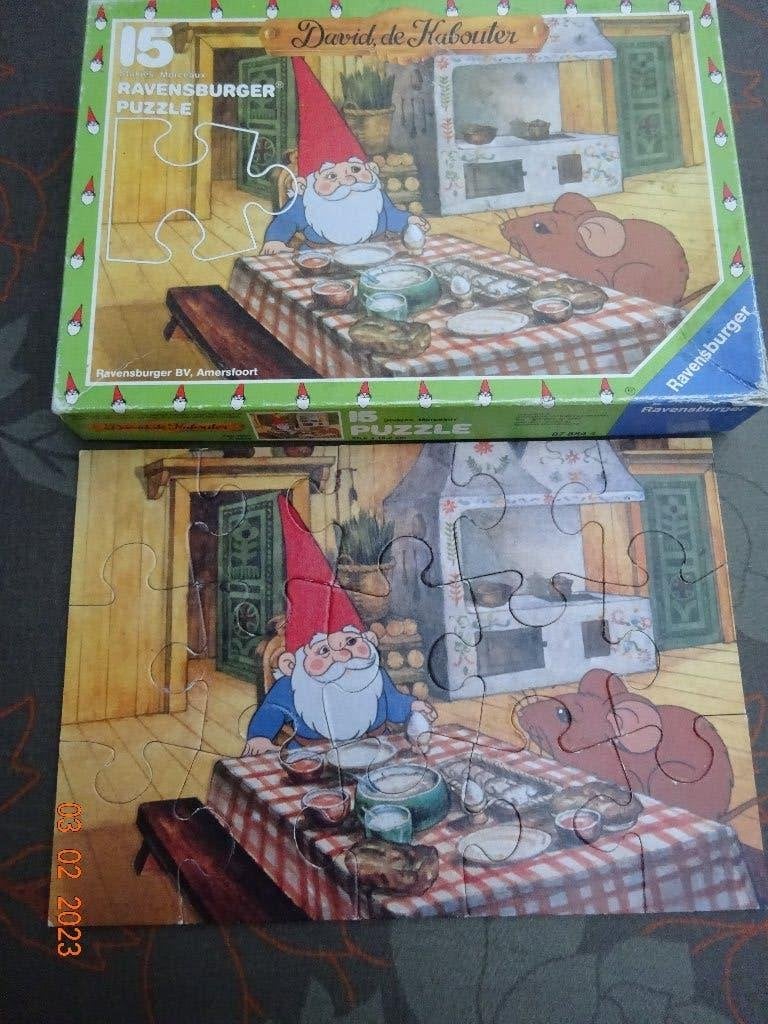 Ravensburger, puzzel "David de kabouter" Rien Poortvliet, Ophalen of Verzenden