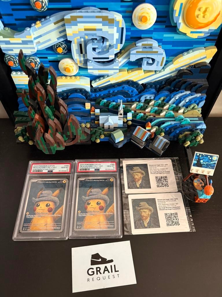 Pokemon Pikachu with grey felt hat PSA 10 sequential, Enlèvement ou Envoi, Comme neuf