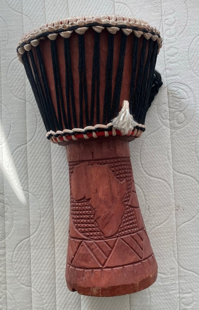 Kleine Afrikaanse Djembe, Muziek en Instrumenten, Percussie, Ophalen, Zo goed als nieuw, Trommel