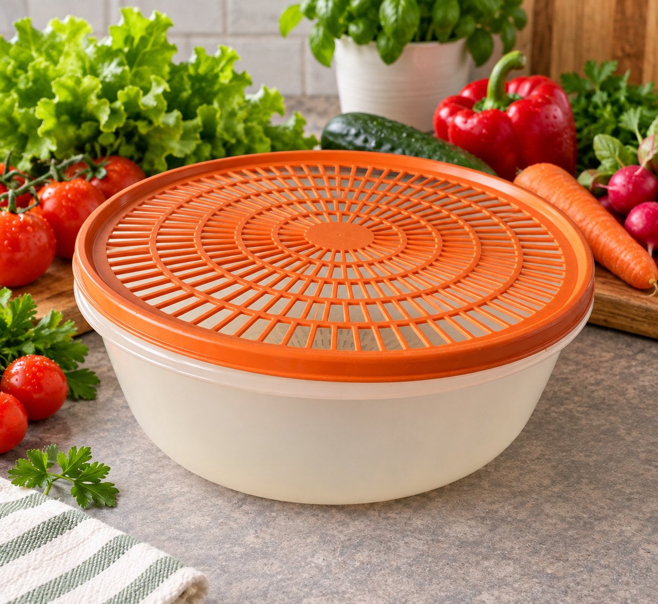 Égouttoir Tupperware pour fruits et légumes., Enlèvement, Comme neuf, Autres types